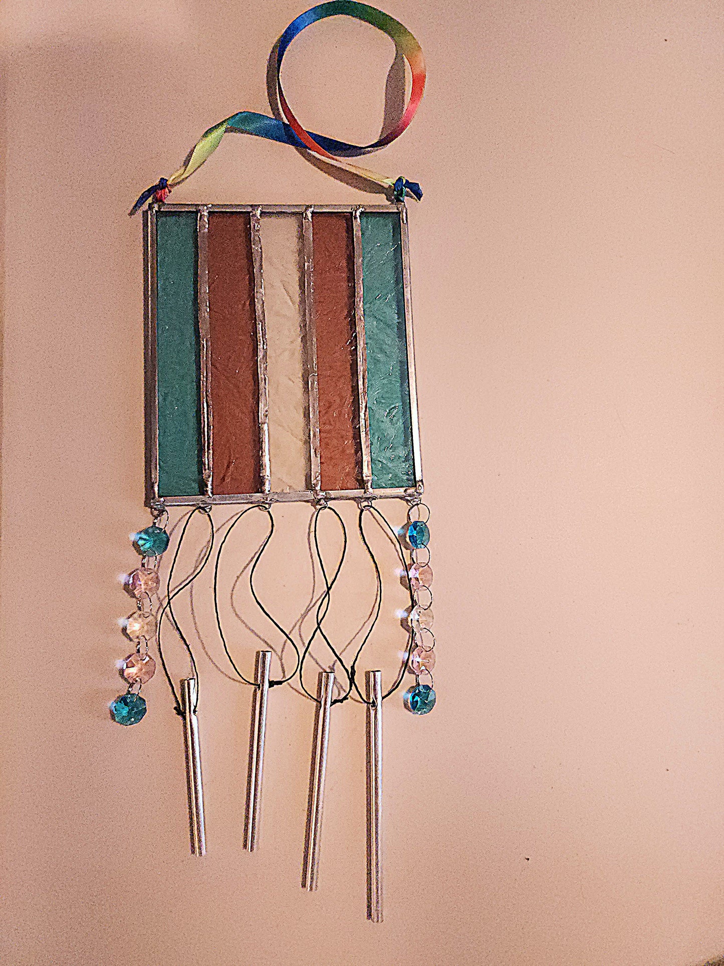 Trans Flag Wind Chime