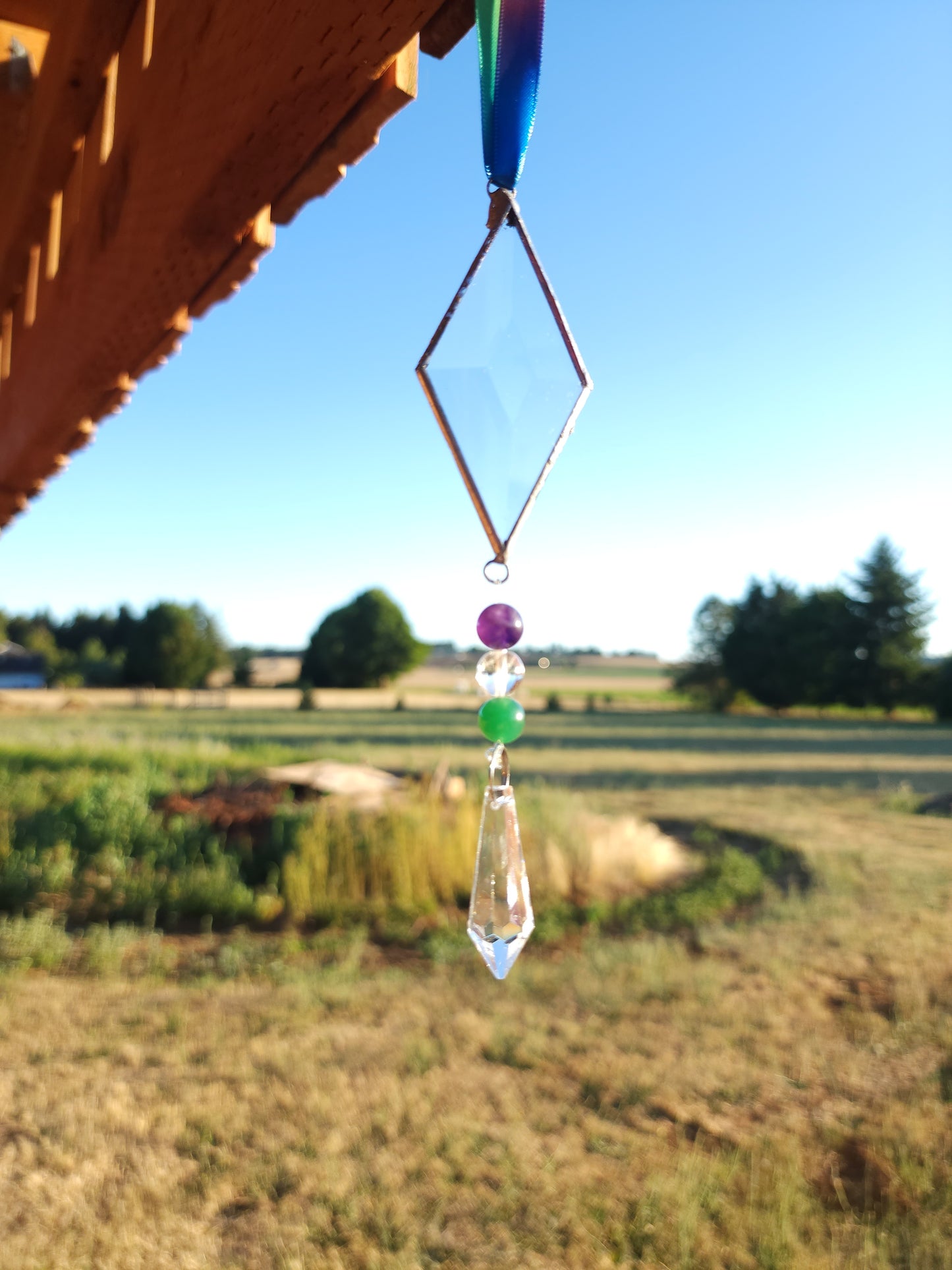 Genderqueer Pride Kite Suncatcher