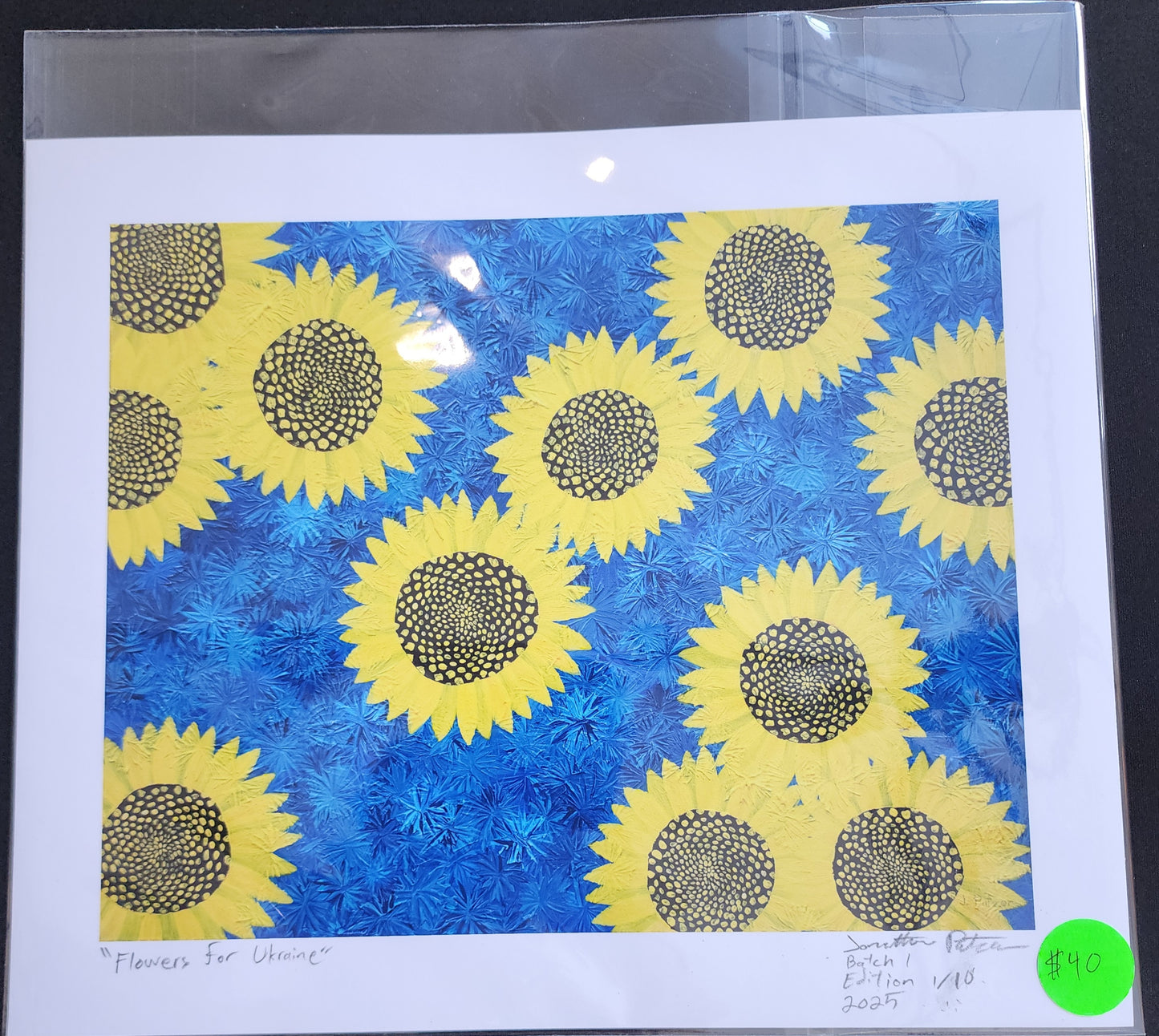 Print of "Flowers for Ukraine"