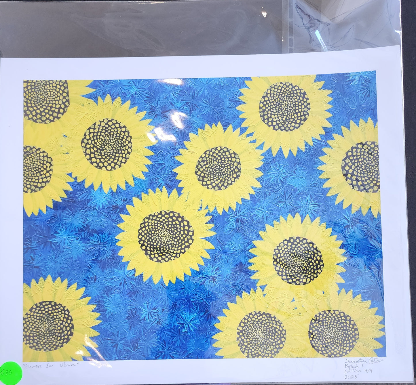 Print of "Flowers for Ukraine"