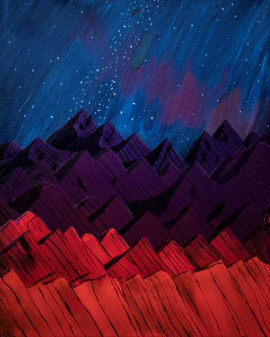 Fluorescent Sunset and Aurora