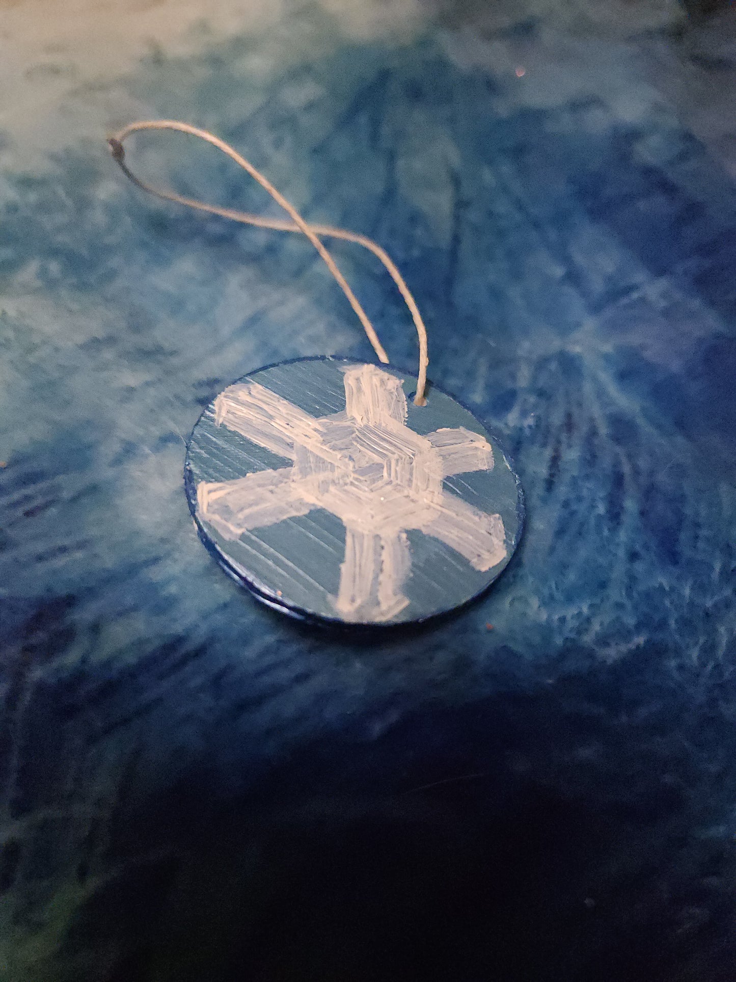 2" snowflakes Yule Tree Decor