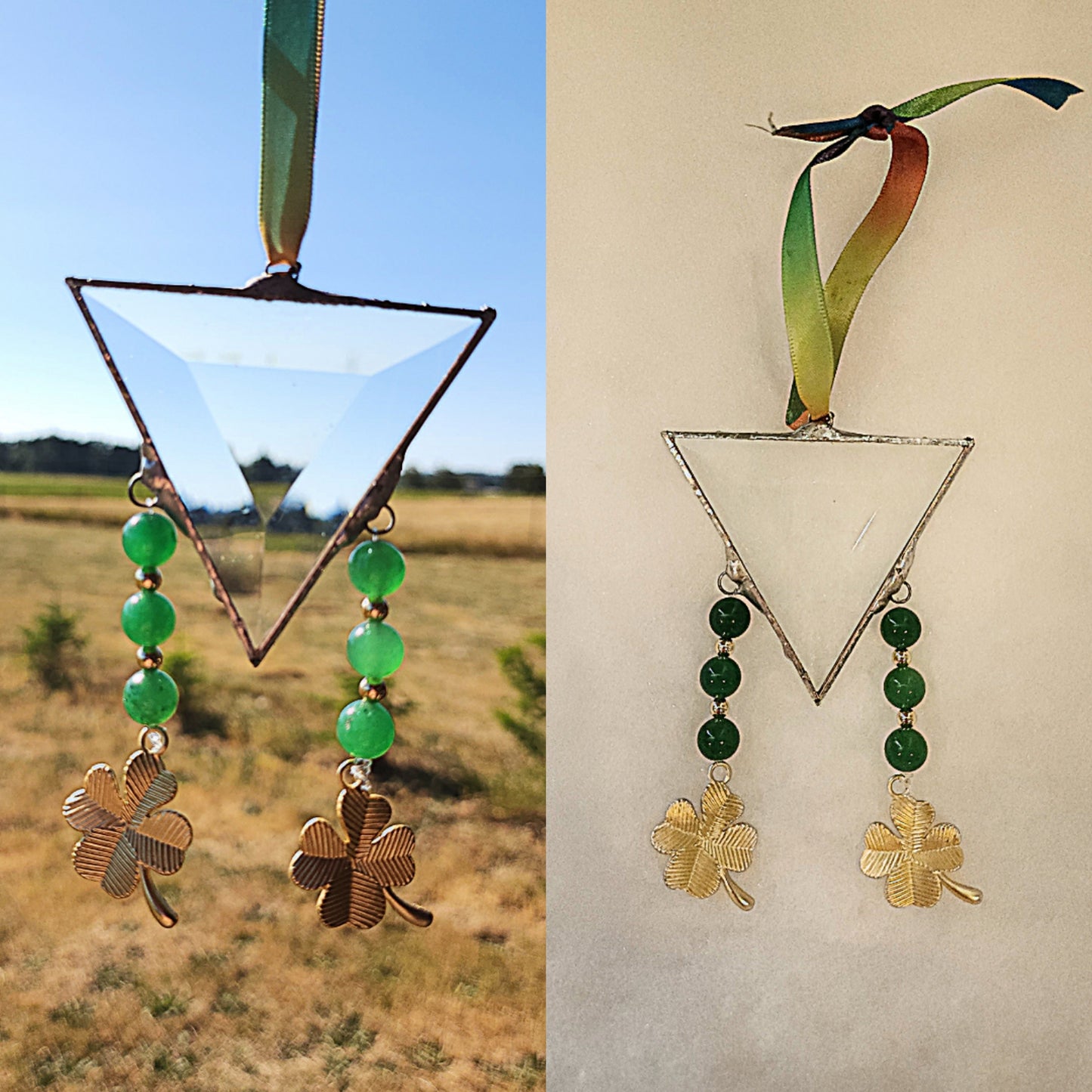 Dual Shamrock Suncatcher