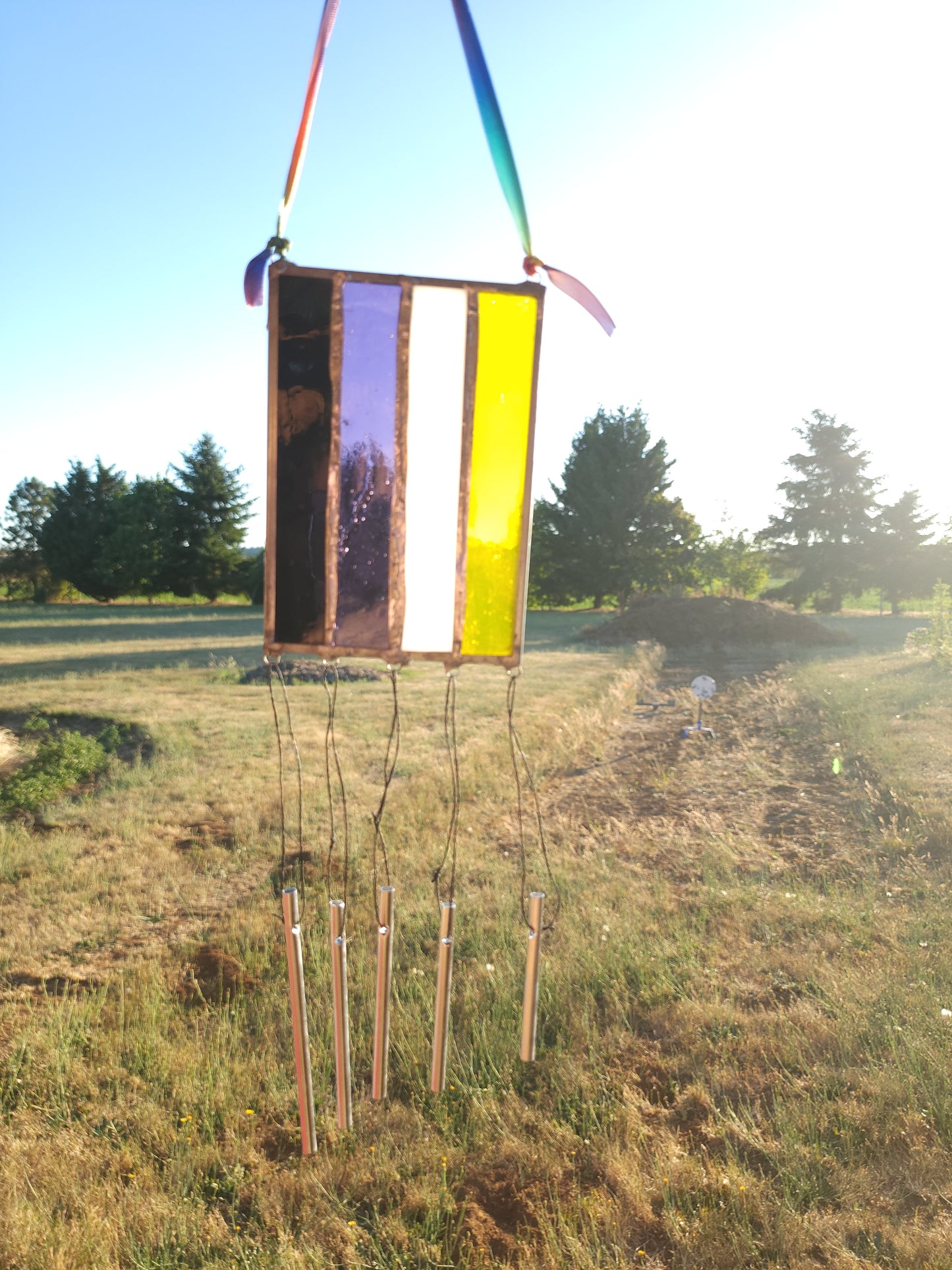 Nonbinary Flag Wind Chime