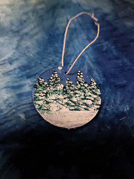 2" landscapes Yule Tree Decor