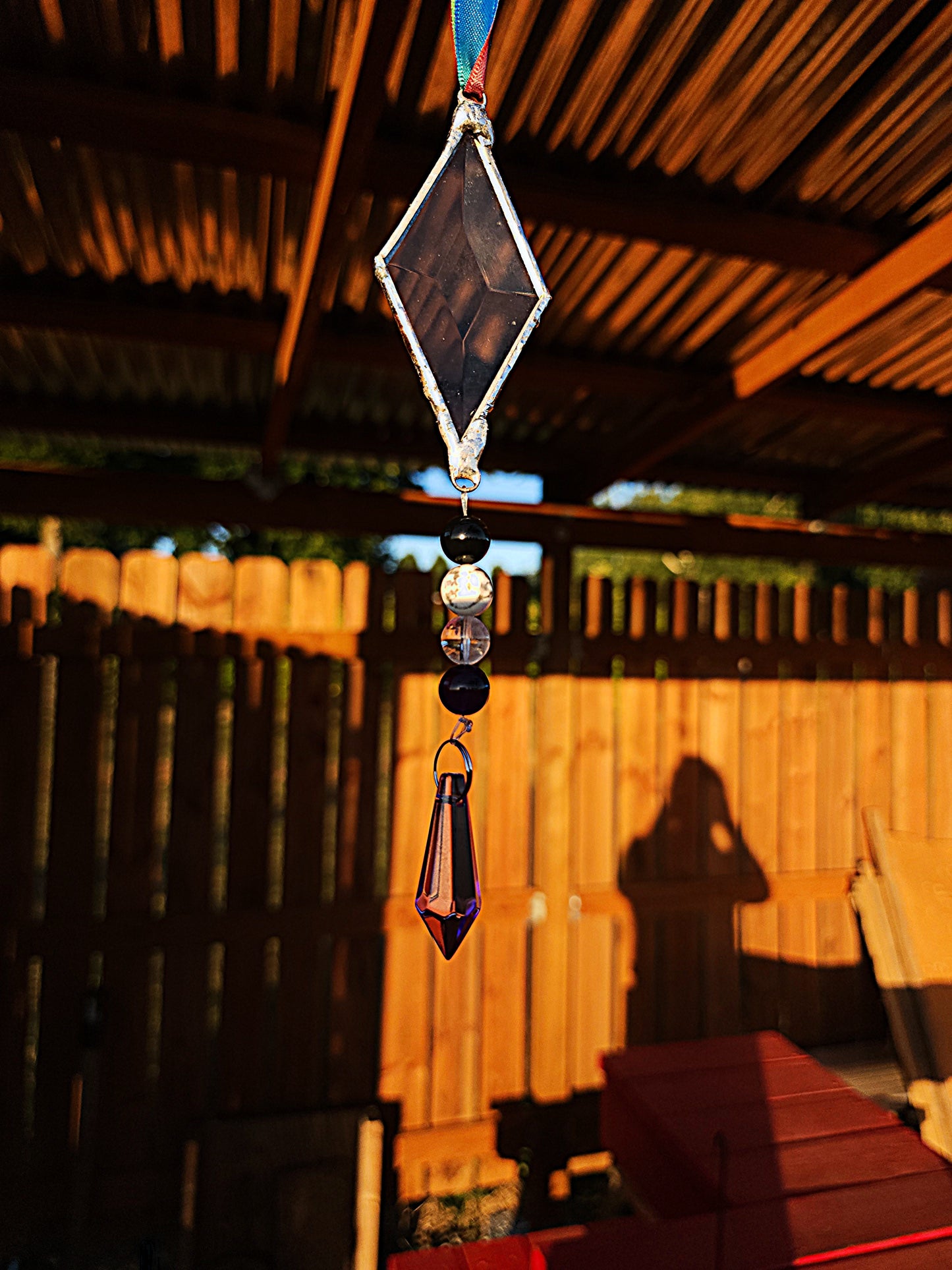 Asexual Pride Kite Suncatcher